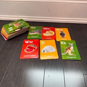 Skillmatics Colorful Alphabet Learning Picture Flash Cards for Kids Toddlers